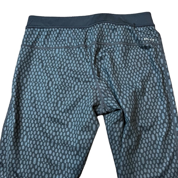 Nike Gray Spotted Full Length Leggings Size L Women - Picture 4 of 10
